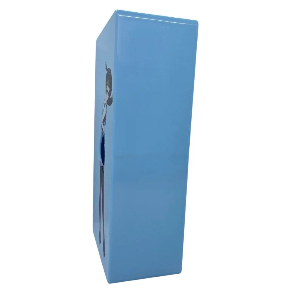 Vintage Style Pin Up Girl Tissue Box Cover Blue Wall Mount Retro Kitsch Decor
